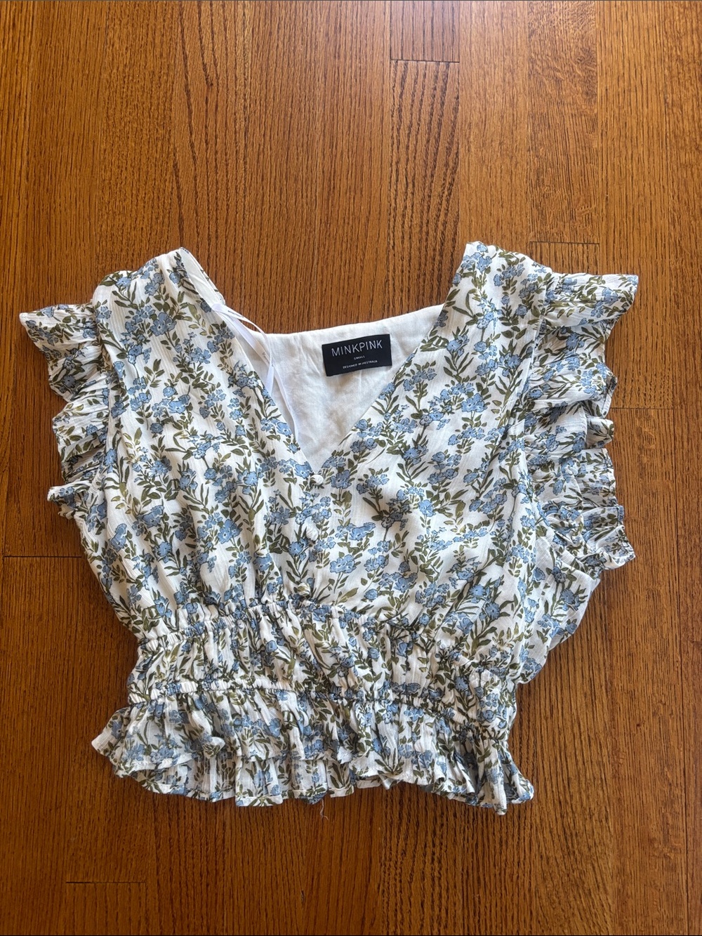 Urban Outfitters Floral Cropped Blouse
